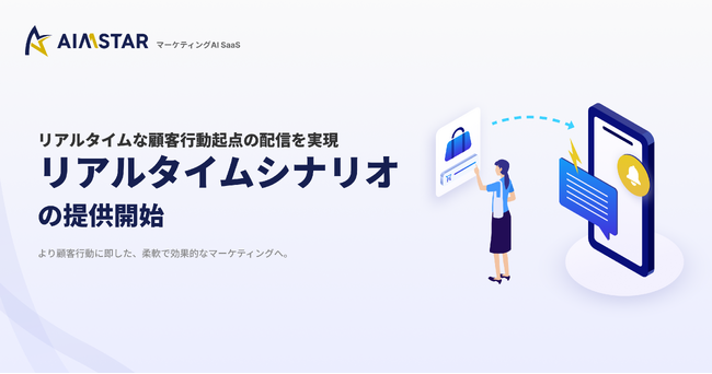 AIMSTAR、リアルタイムな顧客行動を起点とした配信を実現するリアルタイムシナリオの提供開始