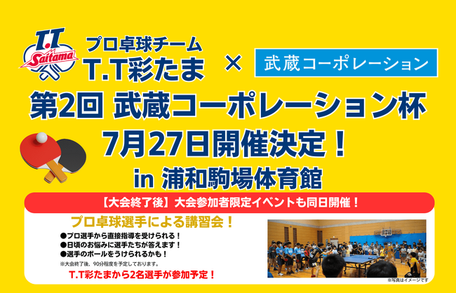 2025年7月27 日(日)第2回 武蔵コーポレーション杯開催のお知らせ