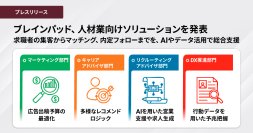 ブレインパッド、人材業向けソリューションを発表、求職者の集客からマッチング、内定フォローまでを、AIやデータ活用で総合支援