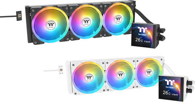 3.95インチのLCDパネルを搭載する水冷一体型CPUクーラー、Thermaltake社製「MAGFloe Ultra ARGB Sync」シリーズを発表