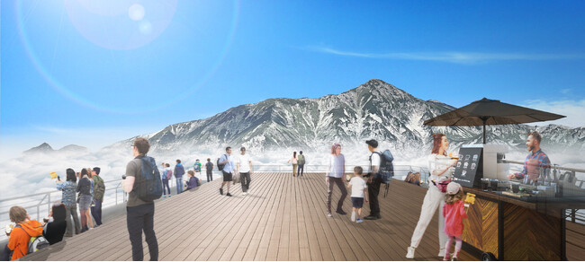 西穂高口駅屋上展望台が『AlpScape』として7月19日（土）にリニューアルオープンします