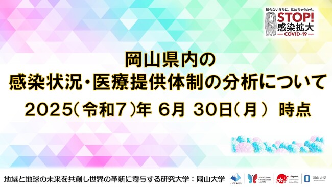 【岡山大学】岡山県内の感染状況・医療提供体制の分析について(2025年6月30日現在)