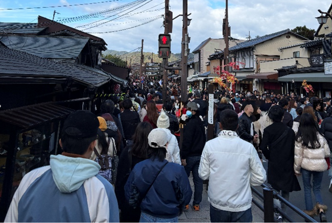 嵐山地域におけるオーバーツーリズム対策用人流データ取得を実施
