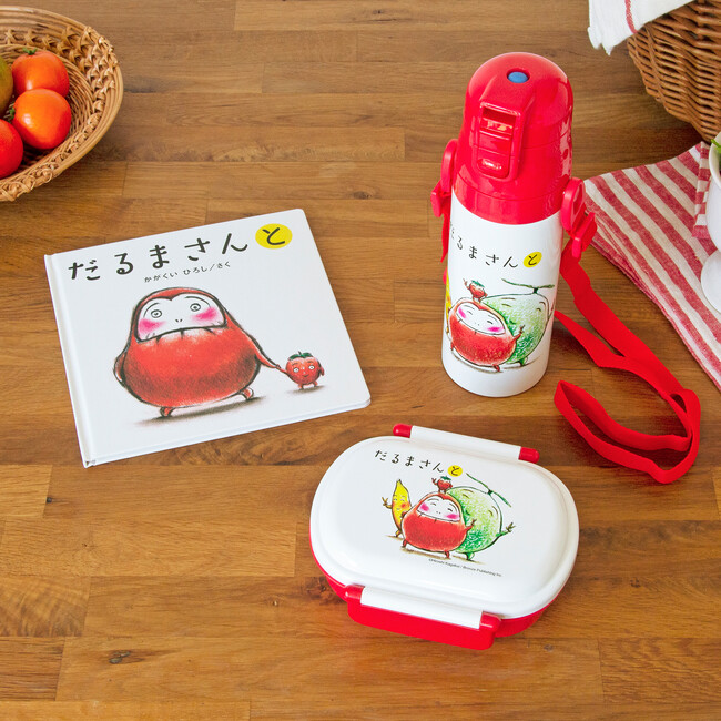 【新発売】絵本ナビのオリジナルグッズに、絵本『だるまさんと』のランチグッズが新登場!