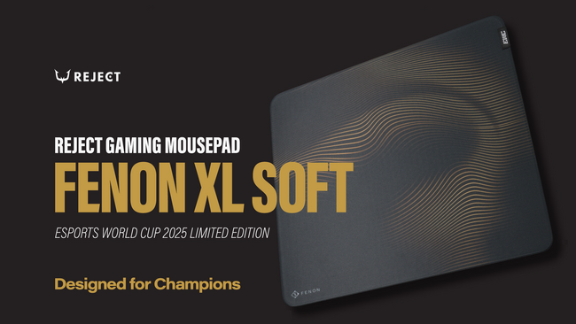 【REJECT GEAR】Esports World Cup公式ライセンスのゲーミングマウスパッド「FENON Esports World Cup 2025 Limited Edition」を発売開始