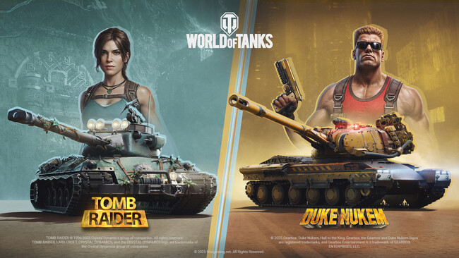 名作の主人公たちが『World of Tanks』に参戦！Lara CroftとDuke Nukemが登場するコラボ・バトルパス「ヒーローの軌跡」開催