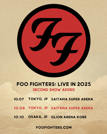 FOO FIGHTERS｜フーファイターズ 10月待望の単独ツアー、各券種続々ソールドアウト！東京追加公演が決定！！