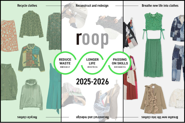 大丸松坂屋百貨店が運営するファッションサブスク＜AnotherADdress＞/第２回衣類循環アップサイクルプロジェクト「roop」始動！