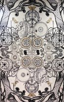 【開闢(かいびゃく)】2022年展示作品  size：1940×1303mm