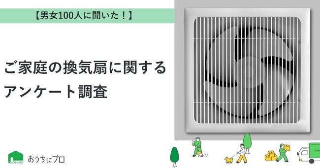 【おうちにプロ】ご家庭の換気扇に関するアンケート調査