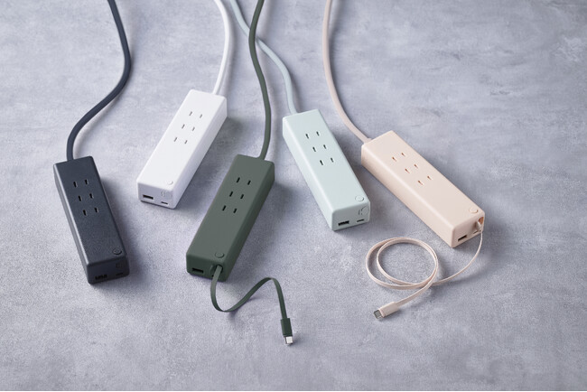 【株式会社CIO】ボタンひとつでケーブルが飛び出す！コードリール式充電器を内蔵した電源タップ『CIO Mate Tap002』を販売開始！