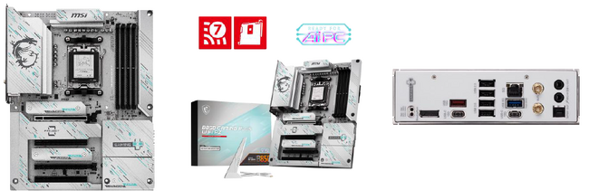 MSI、背面コネクタデザインを採用したホワイトカラーマザーボード「B850 GAMING PLUS WIFI PZ」を発売
