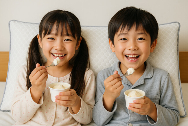 「熱帯夜の救世主」小学生の眠れぬ夜に「アイスで冷やして、まくらでとろける」子どもが寝たがる夏限定セット発売