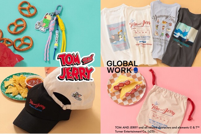 GLOBAL WORK KIDSより大人気アニメシリーズ「トムとジェリー」のコラボレーションアイテムが新登場！