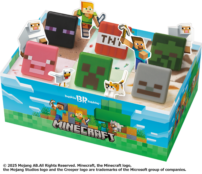 サーティワン初登場！あの大人気ゲームのアイスクリームケーキが登場！マインクラフト アイスクリームケーキ