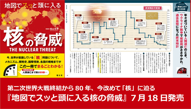 第二次世界大戦終結から80年、今改めて「核」に迫る『地図でスッと頭に入る核の脅威』7／18発売