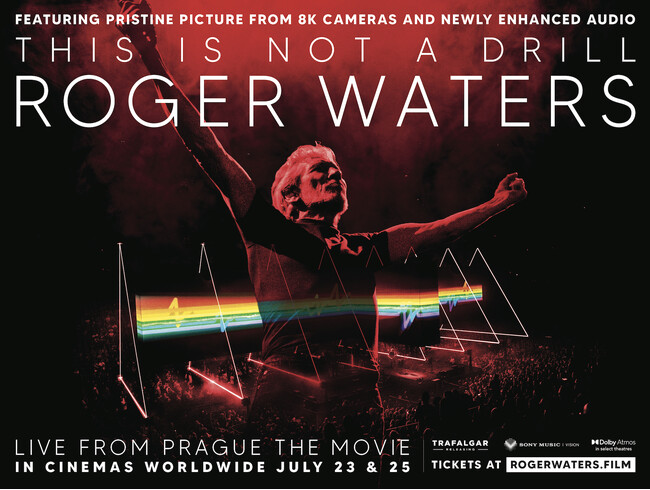 ロジャー・ウォーターズ『ディス・イズ・ノット・ア・ドリル ：ライヴ・フロム・プラハ− ザ・ムービー』 7/23～世界同時公開 TOHOシネマズ日比谷ほか、広島・福岡も上映劇場が決定しました。