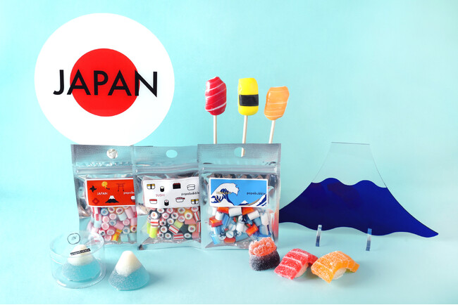 あの葛飾北斎の名作がモチーフに？！伝統美を現代風にアレンジしたキャンディやリアルなお寿司バブレッツまで　全６種PAPABUBBLEのジャパンシリーズ　7月10日より発売