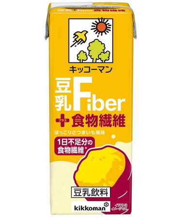 豆乳の栄養素と食物繊維が一緒にとれる！「キッコーマン 豆乳＋(プラス)食物繊維」新発売！