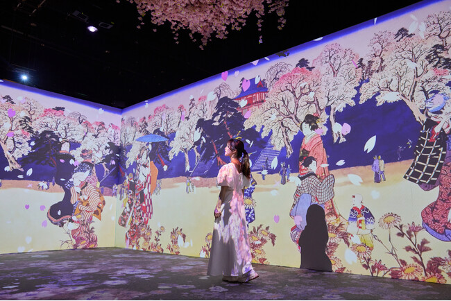 「動き出す浮世絵展 FUKUOKA」がJR博多シティで開催中。和装体験や夏休み限定企画を実施。名古屋や東京、イタリアで25万人以上動員した浮世絵の世界に没入できる体感型デジタルアートミュージアム。