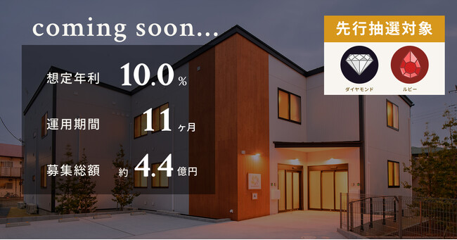 【想定年利10.0%】国内キャピタルゲイン型ファンド「障がい者グループホーム AMANEKU葛飾西水元」に投資するTECROWD84号ファンドの先行情報を公開