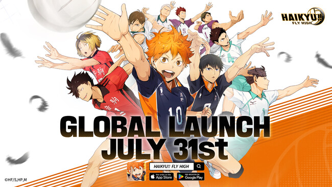アニメ『ハイキュー!!』のスマホゲーム『ハイキュー!!FLY HIGH』のグローバル版『HAIKYU!! FLY HIGH』の配信日が7月31日に決定