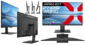 JAPANNEXTが27インチ IPSパネル搭載 USB-C(最大65W)給電対応のWQHD液晶モニターを29,980円で7月11日(金)に発売 JAPANNEXTが27インチ IPSパネル搭載 USB-C(最大65W)給電対応のWQHD液晶モニターを29,980円で7月11日(金)に発売