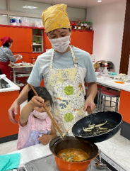 琵琶湖のさかな親子料理教室　長浜市尾上漁港にて、おでかけ講座開催
