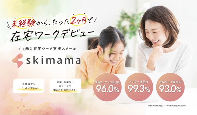 ママ向け在宅ワーク支援スクールskimamaの運営組織が40名を突破！キャリアスイッチ様に1日密着取材されました。