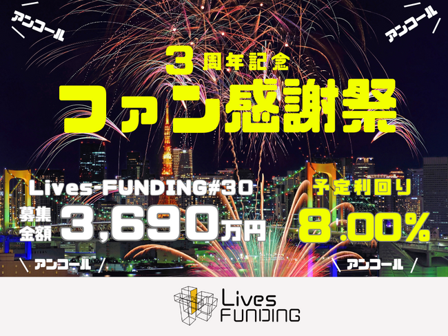ライブズファンディング【3周年記念ファン感謝祭】を開催!
