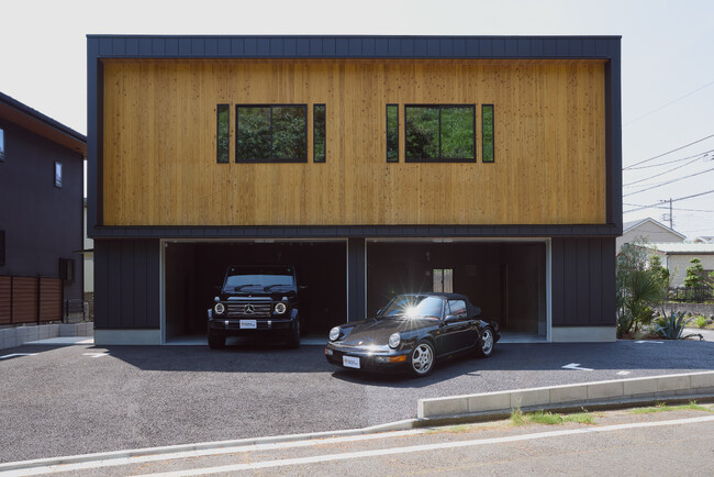 【LC-core構法】CLTパネル工法のガレージ付き賃貸住宅が神奈川県にて完成