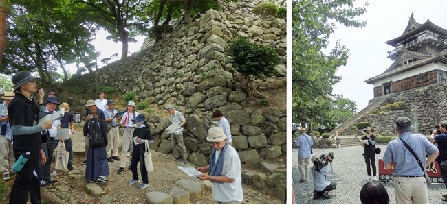 丸岡城の城山整備　課題を市民と共有