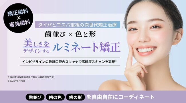 AI技術を取り入れた革新的な矯正歯科治療｜矯正(歯並び)と審美(色・形)を組み合わせた「ルミネート矯正」提供開始