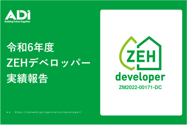 ADI、令和6年度ZEH‑M実績をZEH Webにて公表