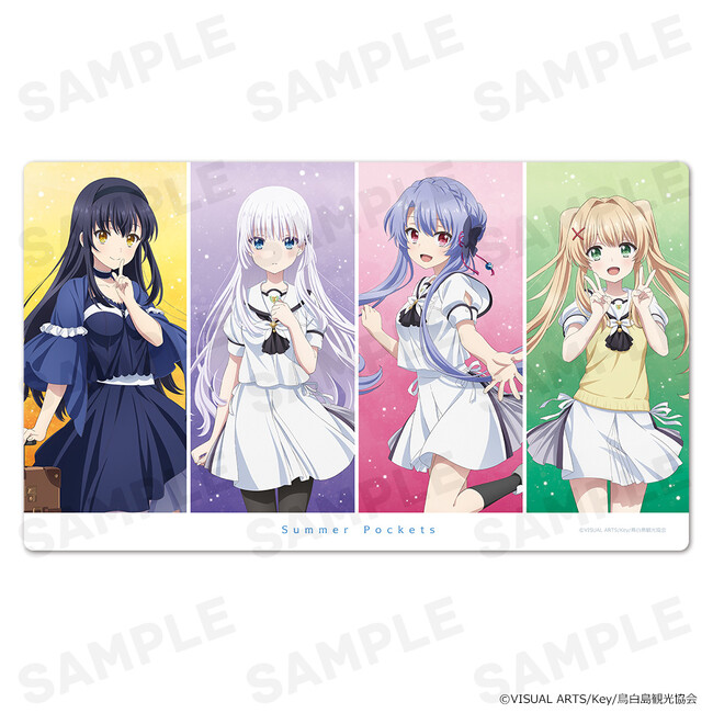 TVアニメ『Summer Pockets』キャラクターラバーマットの受注を開始しました！