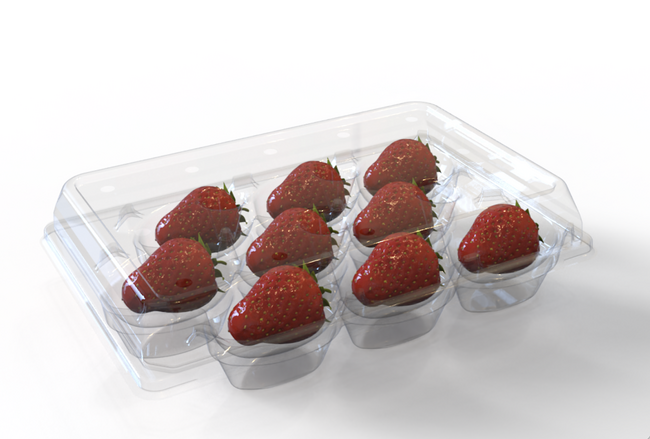 3週間、いちごの美しさキープ。宙吊り構造×防腐効果の無重力トレー