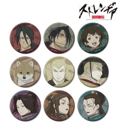 『ストレンヂア -無皇刃譚-』のトレーディング和紙缶バッジ、トレーディング場面写ブロマイド、缶バッジ2個セットの受注を開始！！アニメ・漫画のオリジナルグッズを販売する「AMNIBUS」にて