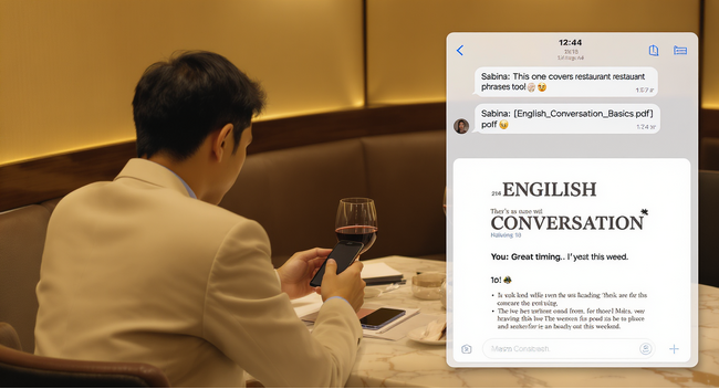 海外女性との恋愛トークを入り口に、世界でモテる自分にアプデするミッションリア型英会話『MOTERU』、PDFなど資料の“ファイル送受信”が可能に。学びに役立つコンテンツがトークの充実度を向上