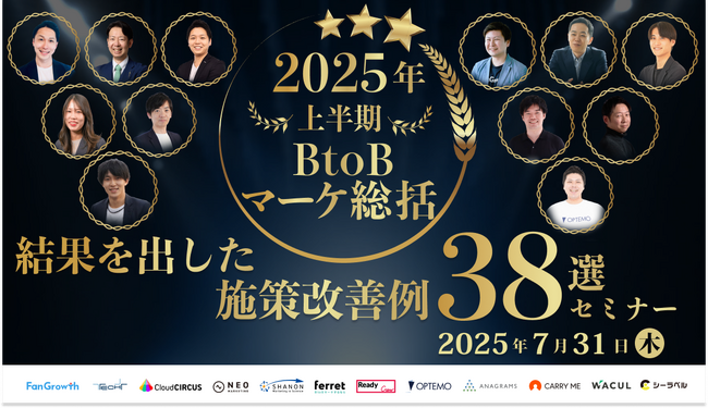「2025年上半期BtoBマーケ総括～結果を出した施策改善例38選セミナー～」にWACULが登壇