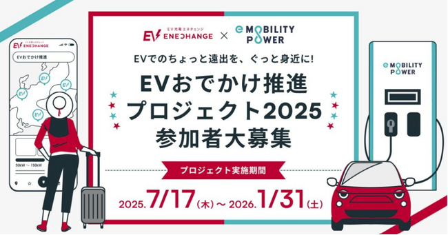EVユーザーの約4割が「旅行や遠出をためらった経験がある」 / EVでの中長距離移動をぐっと身近にする「EVおでかけ推進プロジェクト」、7月始動
