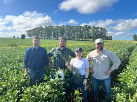 リオグランデ・ド・スル州で行ったe-kakashi実証試験の模様 リオグランデ・ド・スル州で行ったe-kakashi実証試験の模様