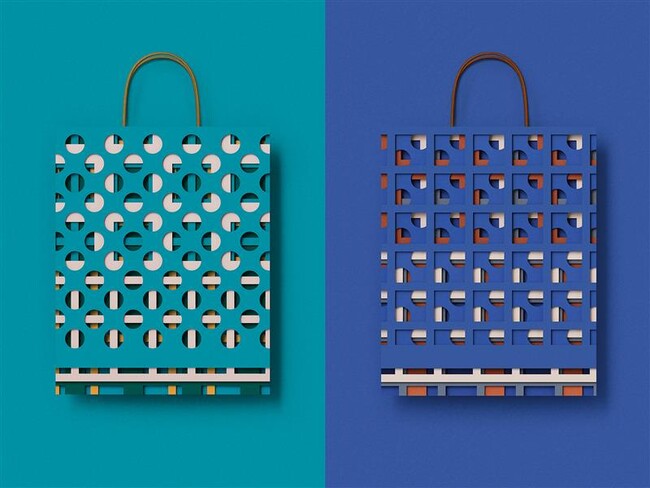 全国の大丸・松坂屋15店舗で、新たなシンボル「百様図（ひゃくようず）」を取り入れ、包材のデザインを一新