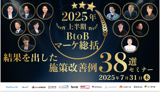 ベーシック、7/31(木)10時よりシーラベル社主催の「2025年上半期BtoBマーケ総括結果を出した施策改善例38選セミナー」に登壇