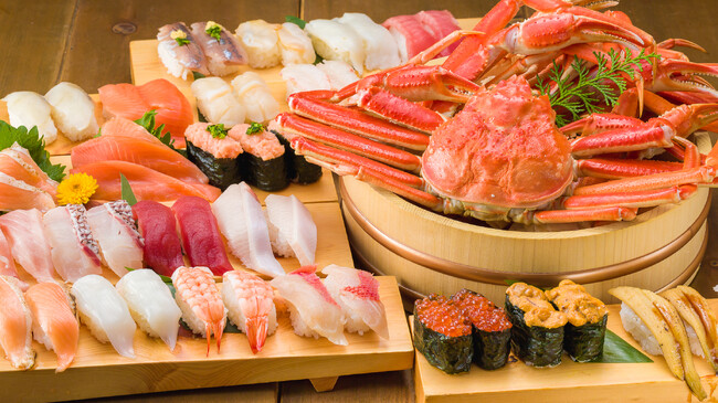 ＜7月限定＞寿司＆カニの食べ放題を1,000円引きで楽しむビッグチャンス！早得キャンペーン実施中！【FUJIYAMA TOKYO 大阪難波店】