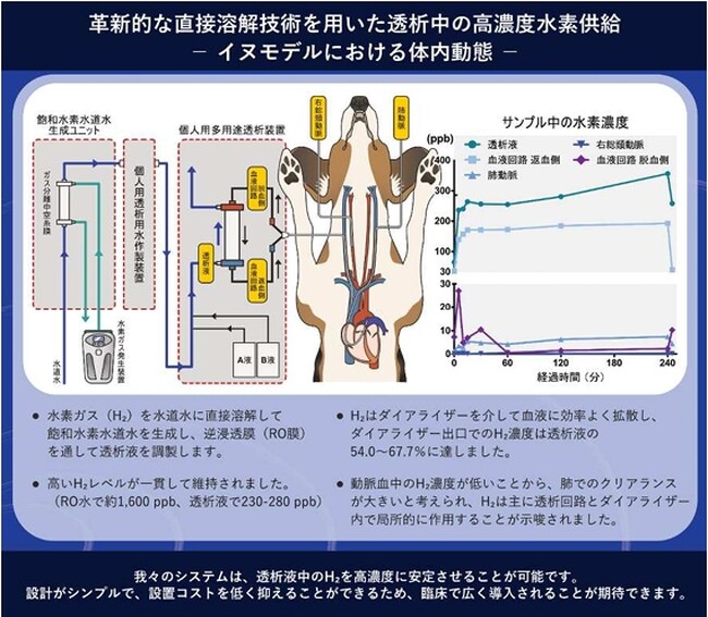 透析患者のQOL 向上に新たな光、副作用を抑える革新的な「高濃度水素水透析システム」を開発