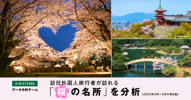訪日外国人旅行者が訪れる桜の名所を分析