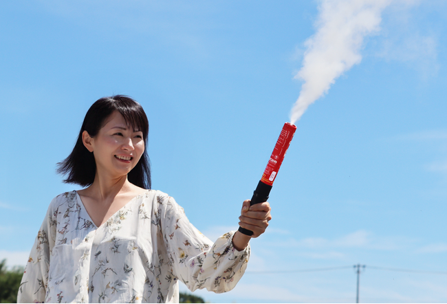 愛知県 東郷町役場が資源回収ステーションに次世代の消火器具「ファイヤーショーカスティック」を導入。