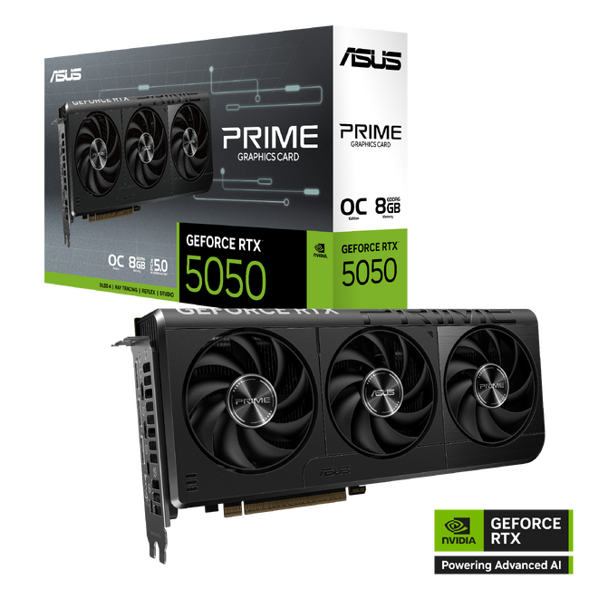 ASUSより、GeForce RTX(TM) 5050 を搭載したビデオカード「PRIME-RTX5050-O8G」を発表 コピー