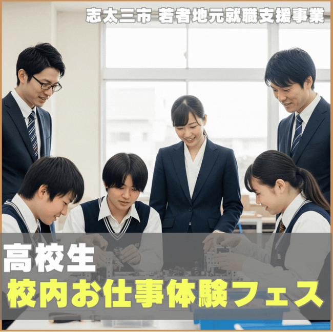 “体験”で仕事理解を深める｜高校生の「校内お仕事体験フェス」企業募集開始【志太三市 若者地元就職支援事業】