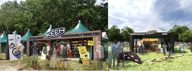 ＜KEEN＞今年はフジロック会場にオフィシャルブース２店舗出店！